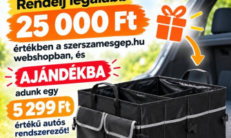 Ajándék autós rendszerező 25.000 ft-os rendelés felett