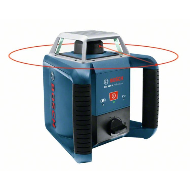 BOSCH GRL 400 H Forgólézer + BT 152 Állvány + GR 2400 Mérőléc + LR 1 Lézervevő