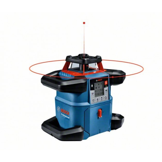 BOSCH GRL 600 CHV Forgólézer (1x4,0Ah ProCore) + LR 60 Lézervevő + RB 60 Tartó + RC 6 Távirányító