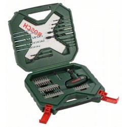 BOSCH Racsnis bithegy és fúrószár készlet 54 részes X-Line