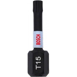 BOSCH Bithegy Torx T15 x 25 mm 1/4" Impact Control (2 db/cs)