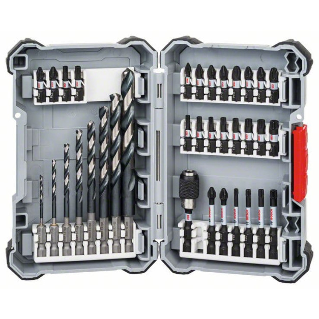 BOSCH Bithegy és csigafúró készlet 35 részes Impact Control