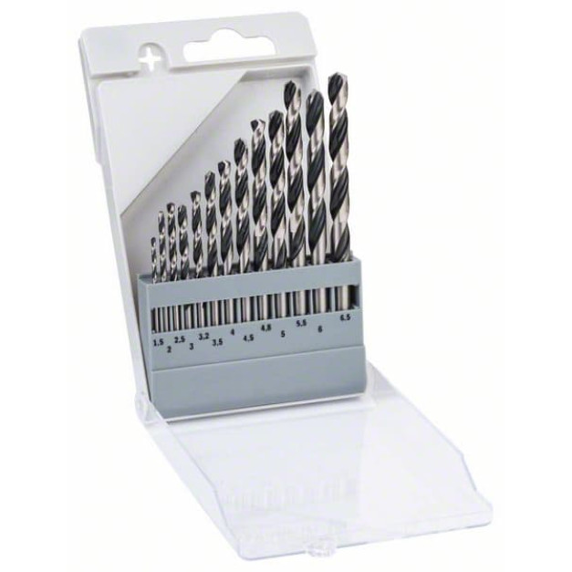 BOSCH Csigafúró készlet 13 részes 1,5-6,5 mm HSS PointTeQ