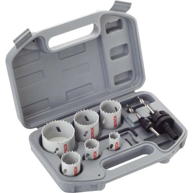 BOSCH Körkivágó készlet 9 részes villanyszerelőknek Standard HSS-bimetál