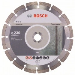 BOSCH Gyémánt vágókorong 230 x 2,3 x 10 x 22,2 mm szegmentált Standard for Concrete
