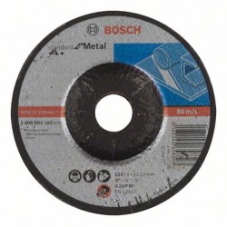 BOSCH Tisztítókorong fémre 125 x 6,0 x 22,2 mm hajlított Standard for Metal A 24 P BF