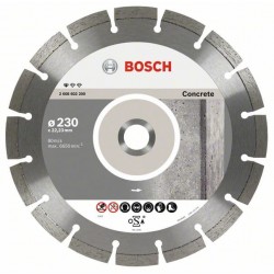 BOSCH Gyémánt vágókorong 230 x 2,3 x 10 x 22,2 mm szegmentált Standard for Concrete (10 db/cs)