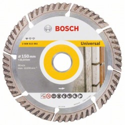 BOSCH Gyémánt vágókorong 150 x 2,4 x 10 x 22,2 mm szegmentált Standard for Universal