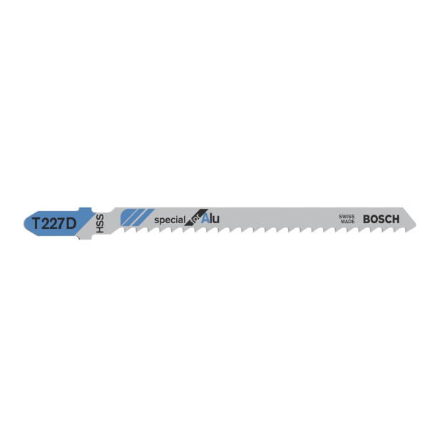 BOSCH Dekopírfűrészlap alumíniumhoz T227D 100/3,0 mm HSS (3 db/cs)
