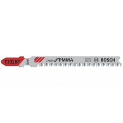 BOSCH Dekopírfűrészlap PVC-hez T 102 BF 92/1,8 mm bimetál (3 db/cs)