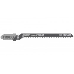 BOSCH Dekopírfűrészlap fához T 119 BO 83/2,0 mm HCS (3 db/cs)