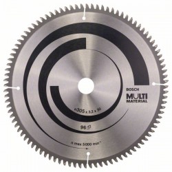 BOSCH Fűrésztárcsa univerzális 305 x 30 x 3,2 mm / 96T MultiMaterial
