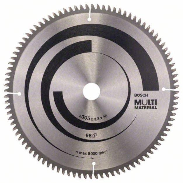 BOSCH Fűrésztárcsa univerzális 305 x 30 x 3,2 mm / 96T MultiMaterial