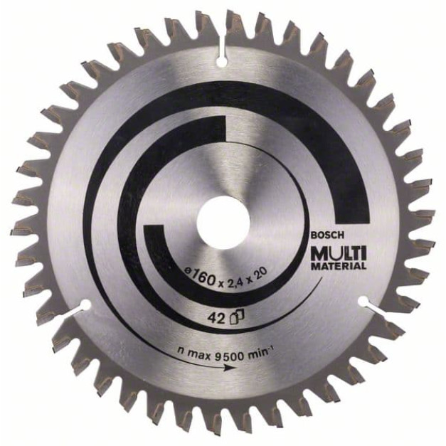 BOSCH Fűrésztárcsa univerzális 165 x 20/16 x 2,4 mm / 42T MultiMaterial