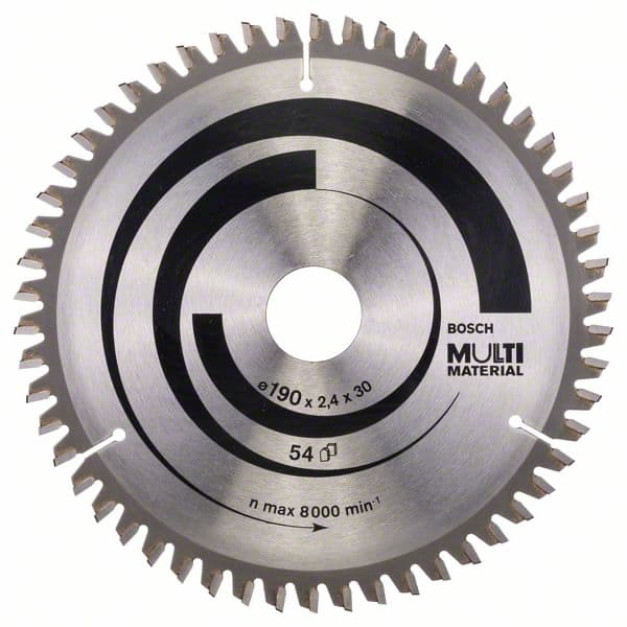 BOSCH Fűrésztárcsa univerzális 190 x 30 x 2,4 mm / 54T MultiMaterial