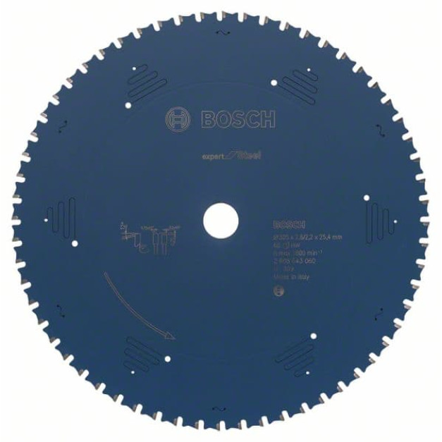 BOSCH Fűrésztárcsa fémhez 305 x 25,4 x 2,6 mm / 60T Expert for Steel