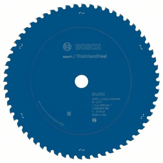 BOSCH Fűrésztárcsa rozsdamentes acélhoz 305 x 25,4 x 2,5 mm / 60T Expert for Stainless Steel