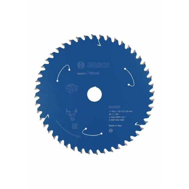 BOSCH Fűrésztárcsa fához 165 x 20 x 1,5 mm / 48T Expert for Wood