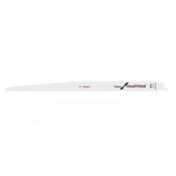 BOSCH Szablyafűrészlap szeges fához S 1411 DF 300 mm / 6TPI bimetál Heavy for W & M (2 db/cs)