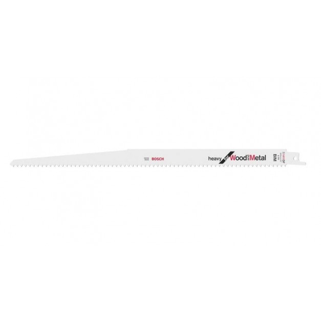 BOSCH Szablyafűrészlap szeges fához S 1411 DF 300 mm / 6TPI bimetál Heavy for W & M (2 db/cs)
