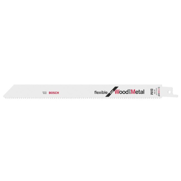 BOSCH Szablyafűrészlap szeges fához S 1122 HF 225 mm / 10TPI bimetál (2 db/cs)