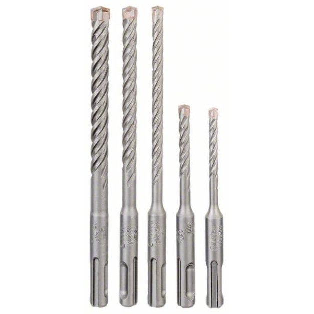 BOSCH 5X Kőzetfúró készlet 5 részes négyélű SDS-Plus (5 / 6 x 110 mm; 6 / 8 / 10 x 160 mm)