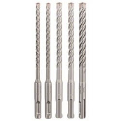 BOSCH 5X Kőzetfúró készlet 5 részes négyélű SDS-Plus (6 / 6 / 8 / 8 / 10 x 160 mm)