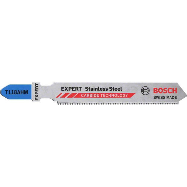 BOSCH EXPERT Dekopírfűrészlap inox lemezekhez T 118 AHM 83/1,1 mm karbidfogas (3 db/cs)