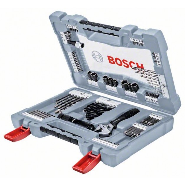 BOSCH Fúrószár és bithegy készlet 91 részes