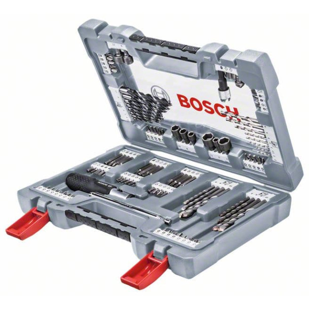 BOSCH Fúrószár és bithegy készlet 105 részes