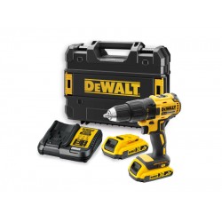 DEWALT Akkus fúrócsavarozó 18 V (2 x 2,0 Ah akku + töltő + TSTAK) DCD777D2T