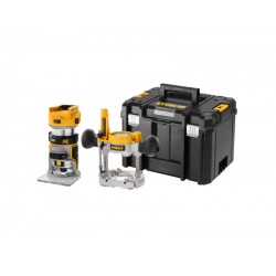 DEWALT Akkus felsőmaró 18 V (Akku + töltő nélkül, koffer) DCW604NT