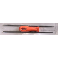 ZESTAW 2 PILNIKI 4,0mm Z UCHWYTEM