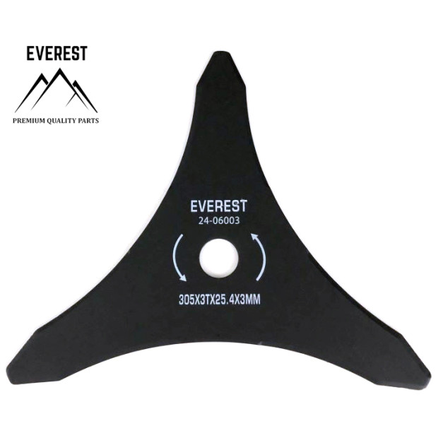 VÁGÓTÁRCA UNIVERZÁLIS 3 FOG NYÍLÁS ÁTMÉRŐ 25,4mm SZÉLESSÉG 305mm VASTAGSÁSA 3mm EVEREST