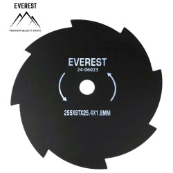 VÁGÓTÁRCA UNIVERZÁLIS 8 FOG NYÍLÁS ÁTMÉRŐ 25,4mm SZÉLESSÉG 255mm VASTAGSÁSA 1,8mm EVEREST