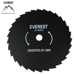 VÁGÓTÁRCA UNIVERZÁLIS 30 FOG NYÍLÁS ÁTMÉRŐ 25,4mm SZÉLESSÉG 255mm VASTAGSÁSA 1,8mm EVEREST