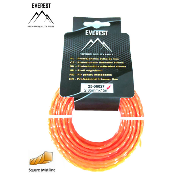 VÁGÓDAMIL TWIST 2,65mm 15M EVEREST