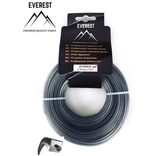VÁGÓDAMIL DUAL POWER LINE 2,4mm 15M EVEREST