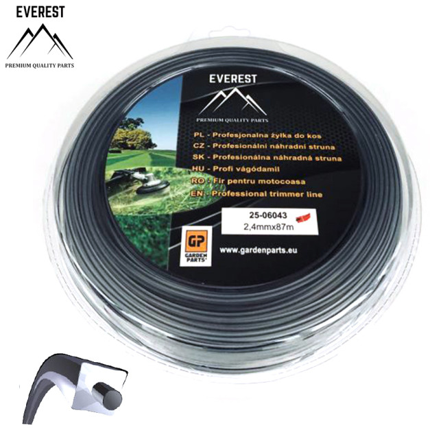 VÁGÓDAMIL  DUAL POWER LINE 2,4mm 87M EVEREST