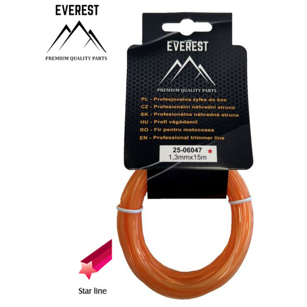 VÁGÓDAMIL CSILLAG 1,3mm 15M EVEREST