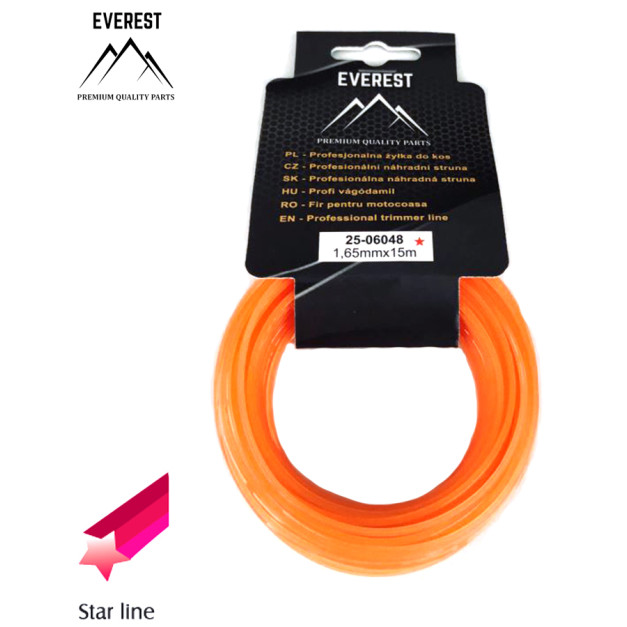 VÁGÓDAMIL CSILLAG 1,65mm 15M EVEREST