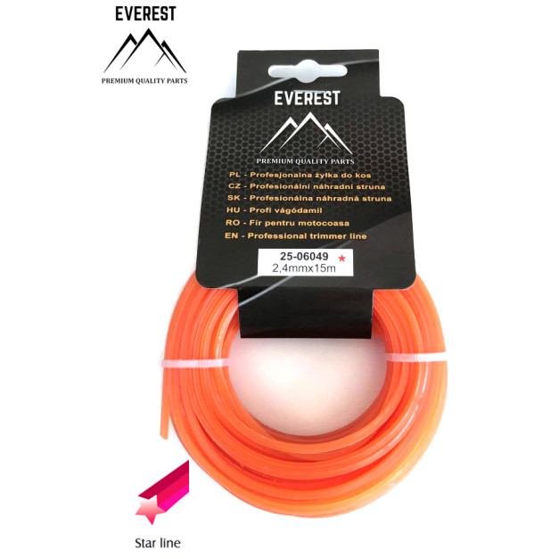VÁGÓDAMIL CSILLAG 2,4mm 15M EVEREST