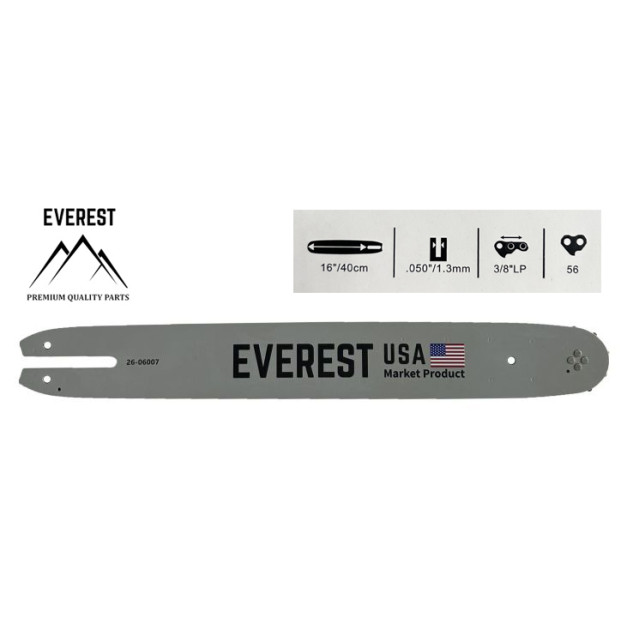 LÁNCVEZETŐ 16" 3/8LP 1,3mm 56ogn. EVEREST