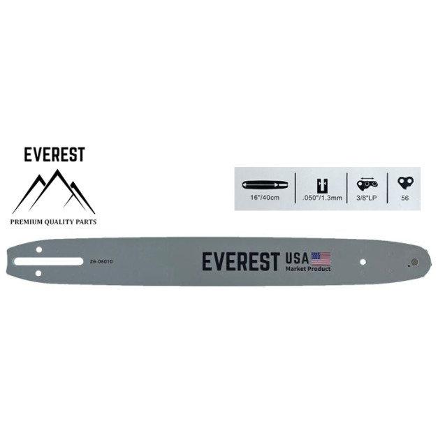 LÁNCVEZETŐ 16" 3/8LP 1,3mm 57ogn. EVEREST