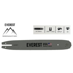 LÁNCVEZETŐ 14" 3/8LP 1,3mm 50ogn. EVEREST