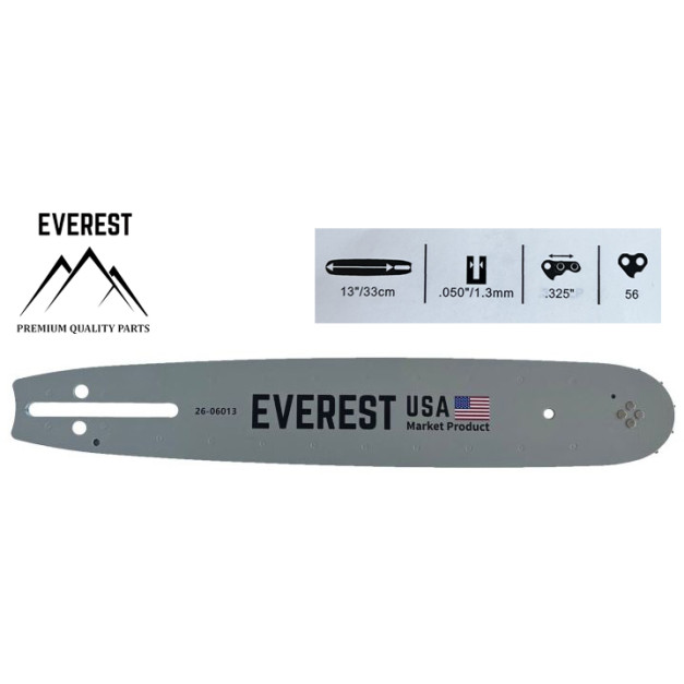 LÁNCVEZETŐ 13".325 1,3mm 56ogn. EVEREST