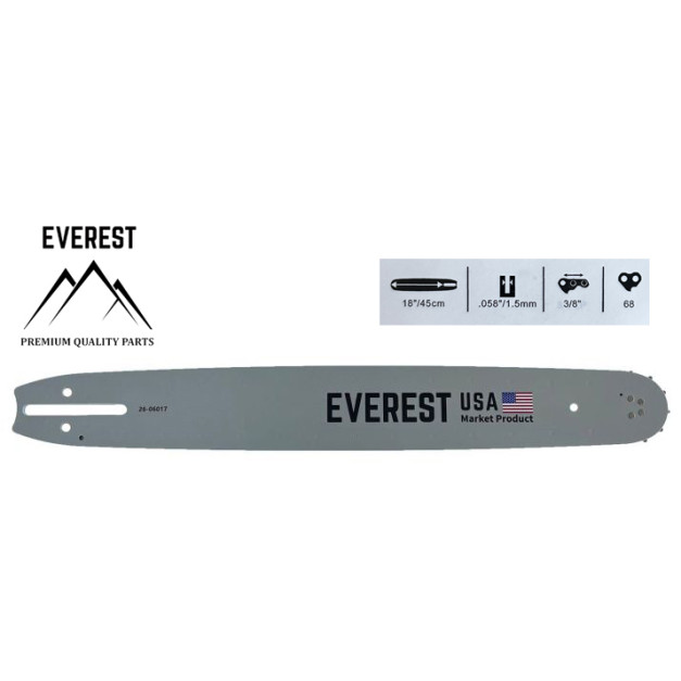 LÁNCVEZETŐ 18" 3/8 1,5mm 68ogn. EVEREST