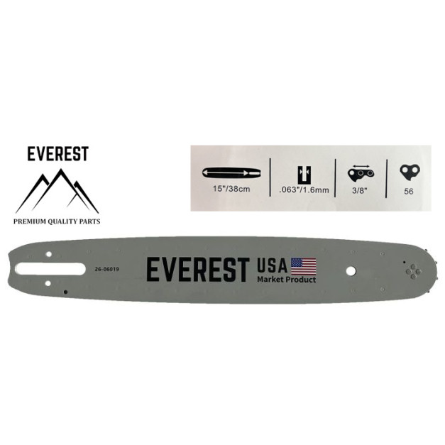 LÁNCVEZETŐ 15" 3/8 1,6mm 56ogn. EVEREST