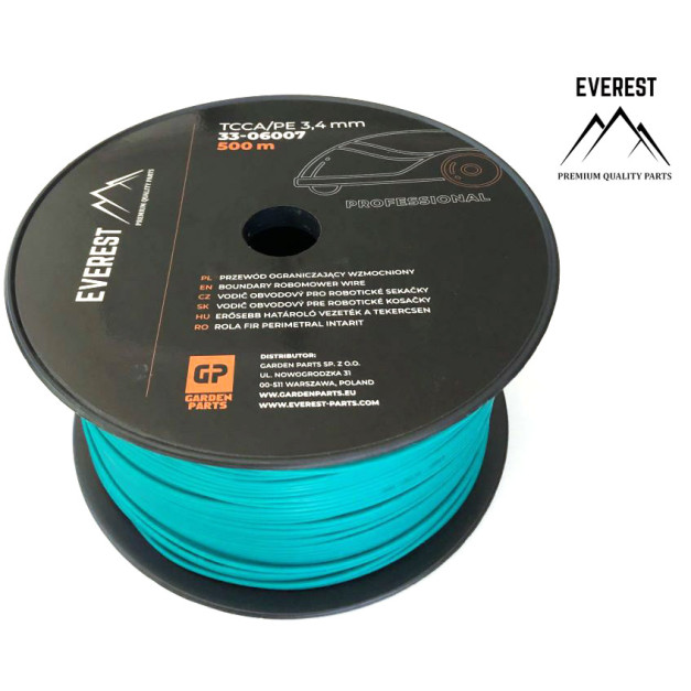 ERŐSEBB HATÁROLÓ VEZETÉK A TEKERCSEN TCCA/PE 3,4mm 500m EVEREST