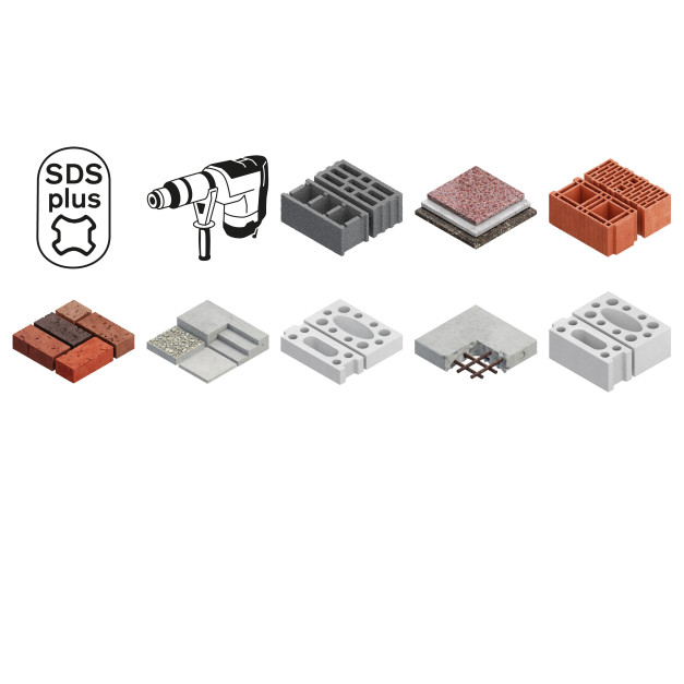BOSCH 5X Kőzetfúró 5,5 x 110/50 mm négyélű SDS-Plus